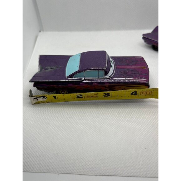 4” Purple Lightning Flames Ramone Disney Pixar Cars diecast Chevrolet impala Vtg - Picture 2 of 7